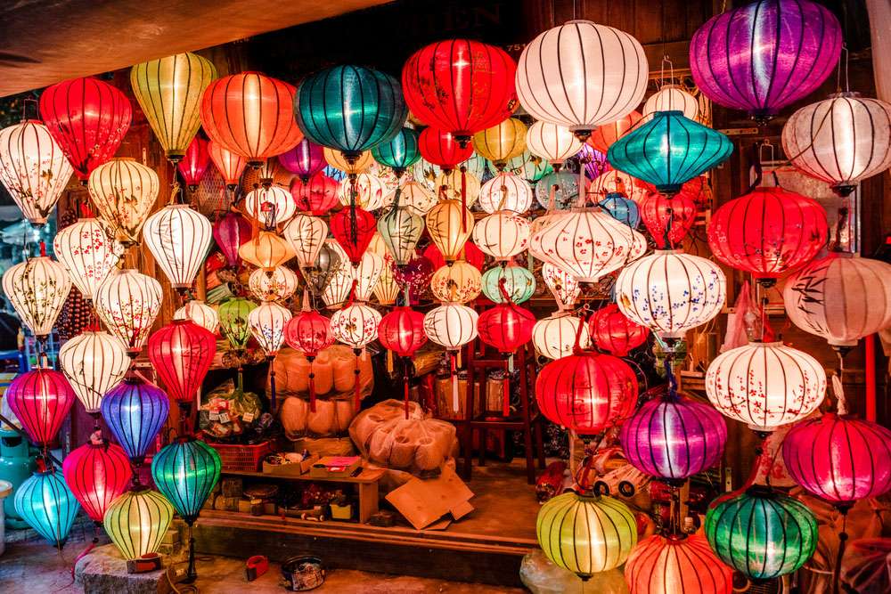 Les lanternes à Hoi An, Vietnam